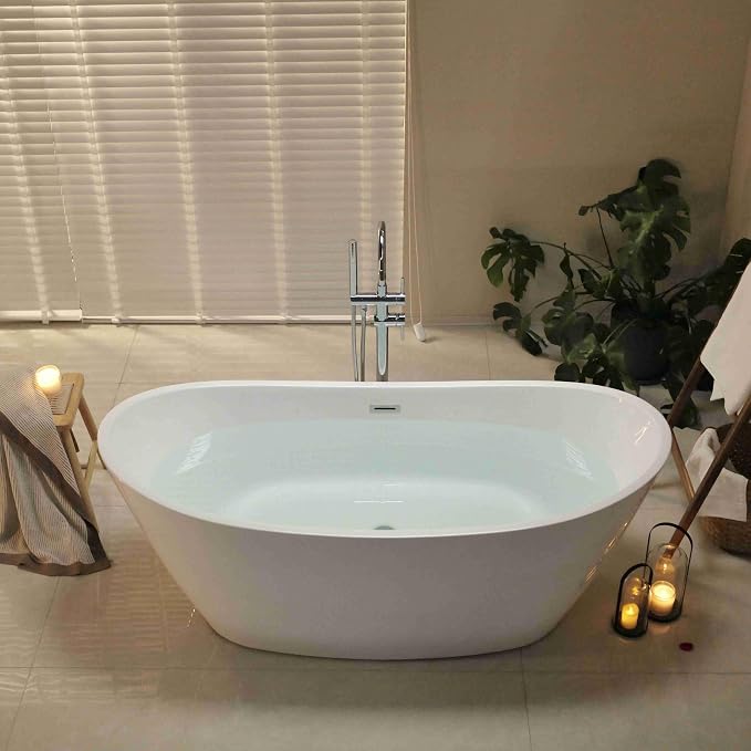 67" Luxury Freestanding Bathtub - Image 8