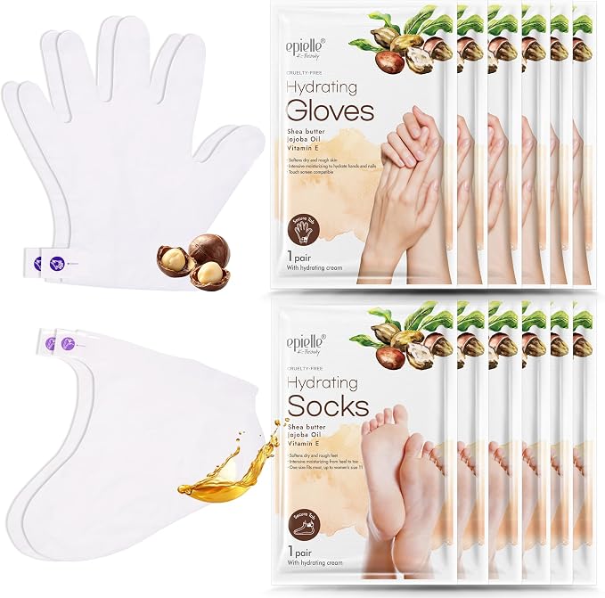 Epielle Hydrating Hand & Foot Masks, Relieve and Soften by Epielle