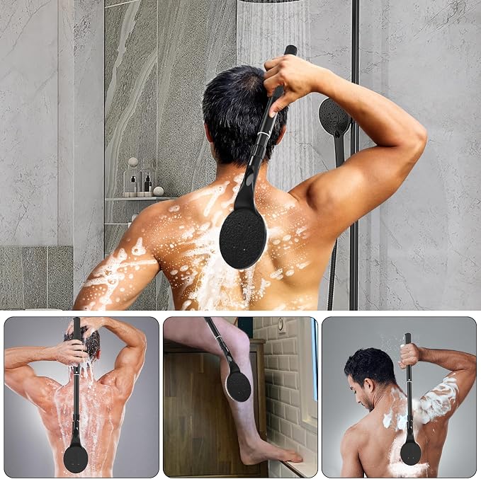 Back Scrubber for Shower, Back Scrubber for Shower for Men, Women and Elderly - Image 5