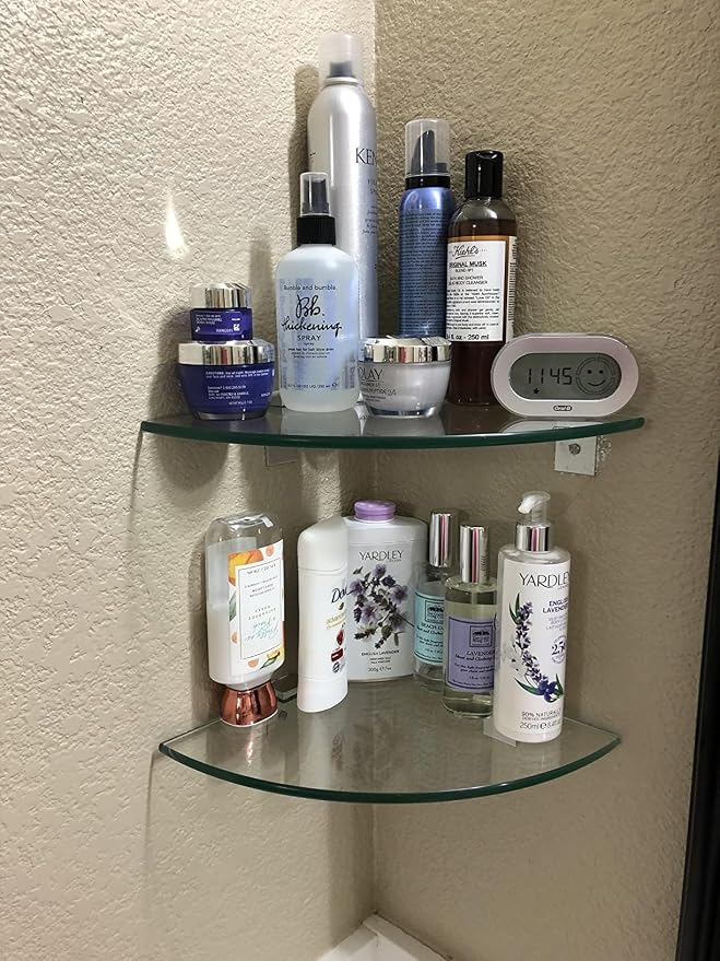 Glass Corner Shower Shelves - Image 9