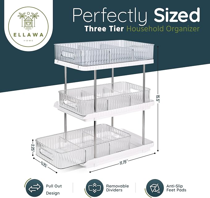3-Tier Under Sink Organizer – Pull-Out Storage - Image 3