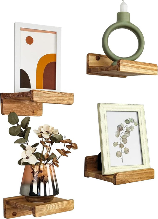 Handcrafted, Floating Shelves for Wall 5 inch, Waterproof, Wall Storage Shelves by WoodWedge