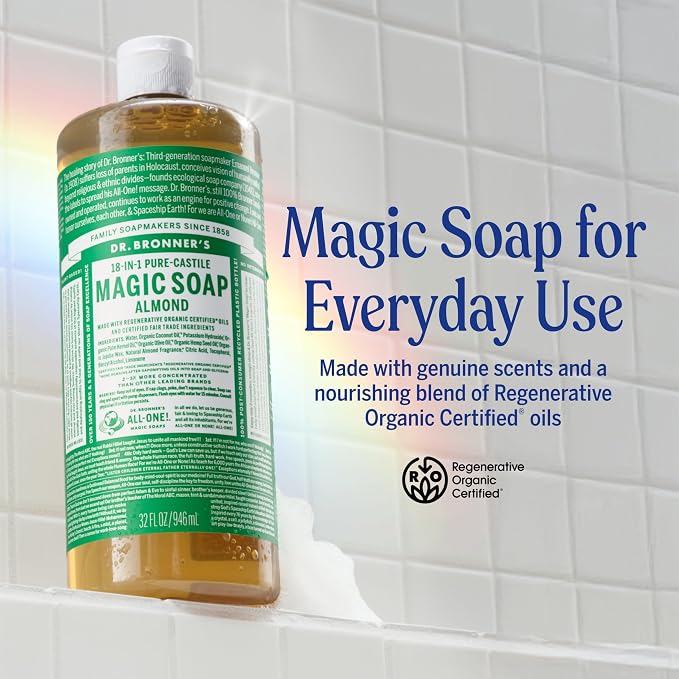 Dr. Bronner's Pure-Castile Magic Liquid Soap- Made - Image 2