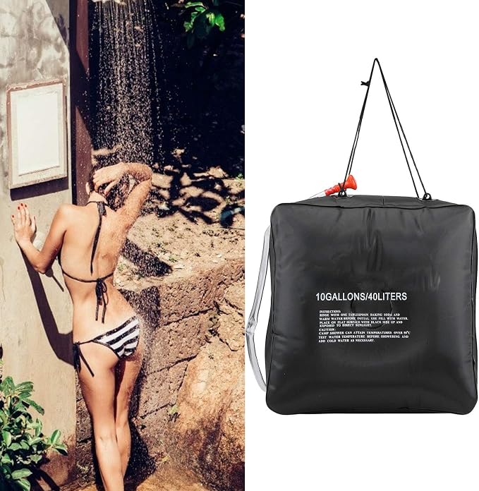 Solar Shower Bag, Waterproof Portable Camping Shower Water Bag, Solar Camping - Image 5