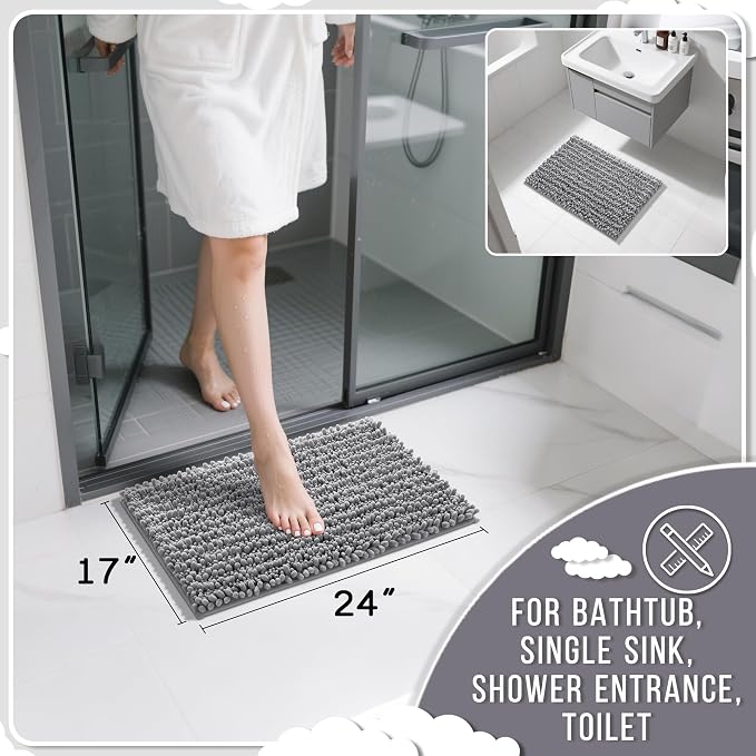 Yimobra Bathroom Rugs Non Slip Washable - Image 2