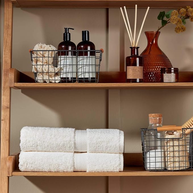 Christy Renaissance 6 Piece Cream Towel Set | 100% Egyptian Cotton | Luxury - Image 2