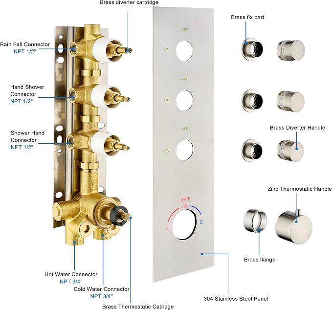 3 Way Shower Diverter Valve - Image 5