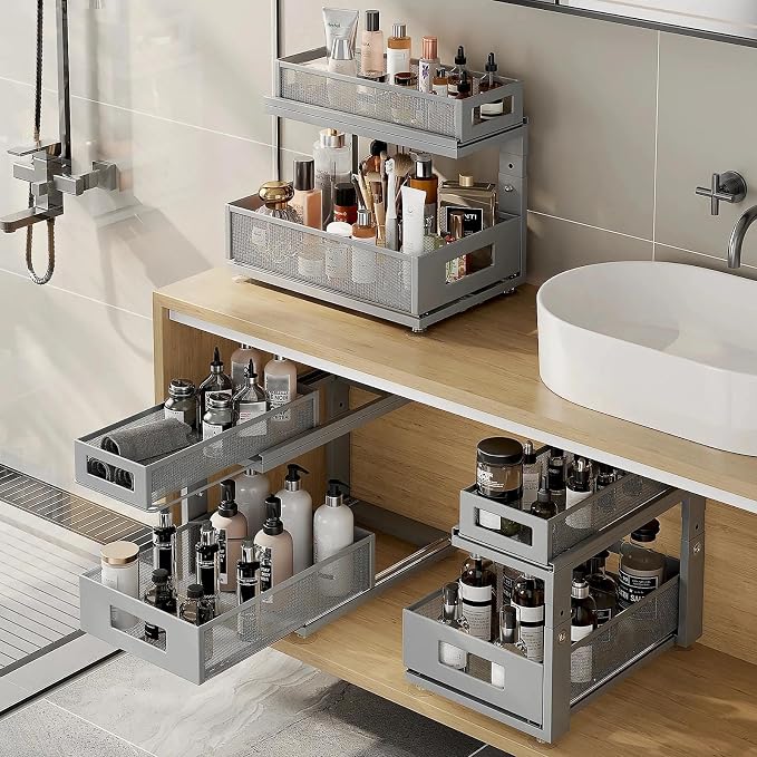 2 Pack 15.74IN-Depth Under Sink Organizer - Image 7