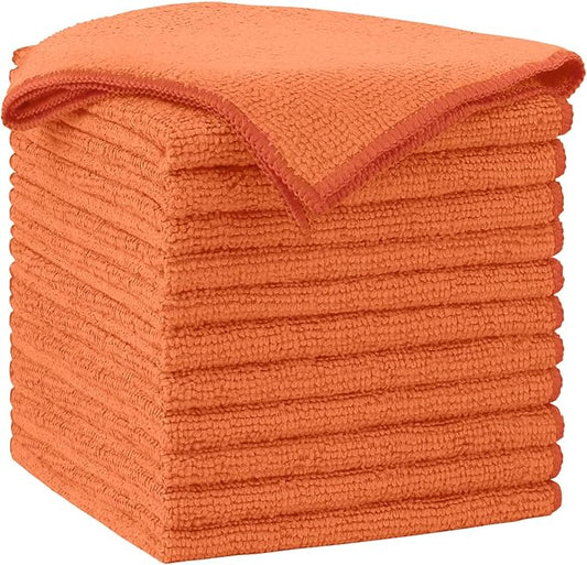 AIDEA Microfiber Cleaning Cloth-12PK, Soft Microfiber Towels by AIDEAHOME