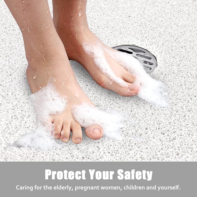 Square Shower Mat Non Slip: 24x24 Inch Shower Floor Mat - Image 7