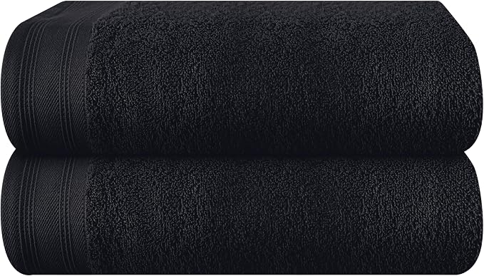 Cotton 2 Pack Oversized Bath Towel Set 28x55 inches, Large Bath Towels by Unknown