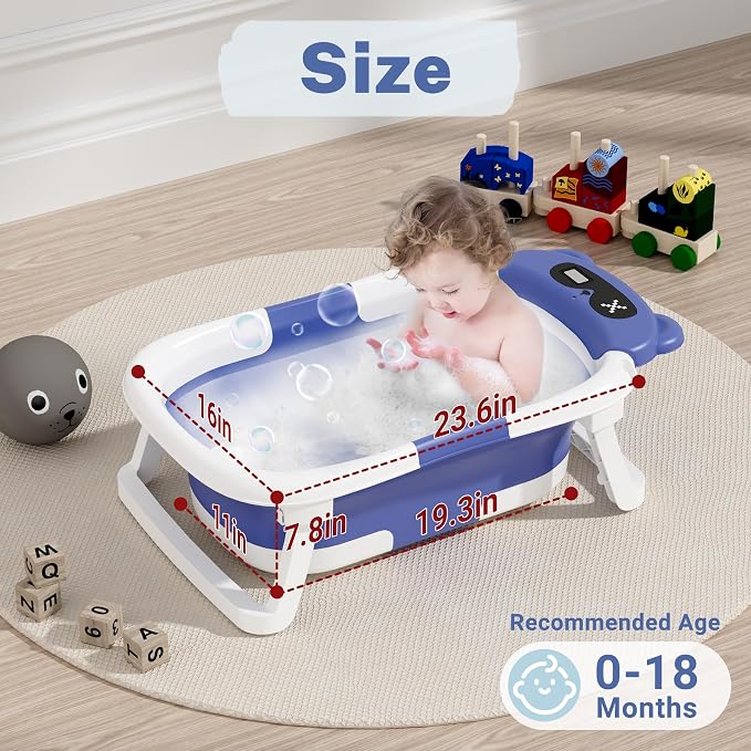 AVIDOR Baby Bathtub, Collapsible Bathtub - Image 2