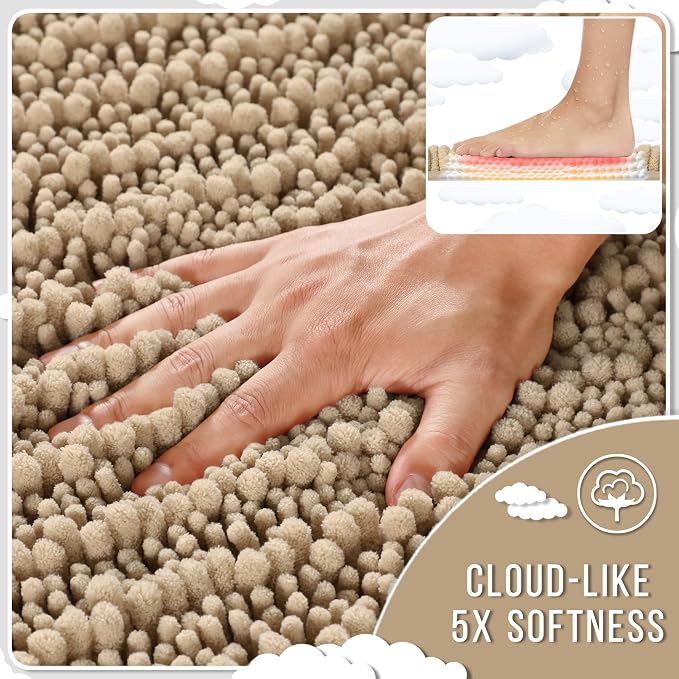 Yimobra Bathroom Rugs Sets 2 Piece - Image 3