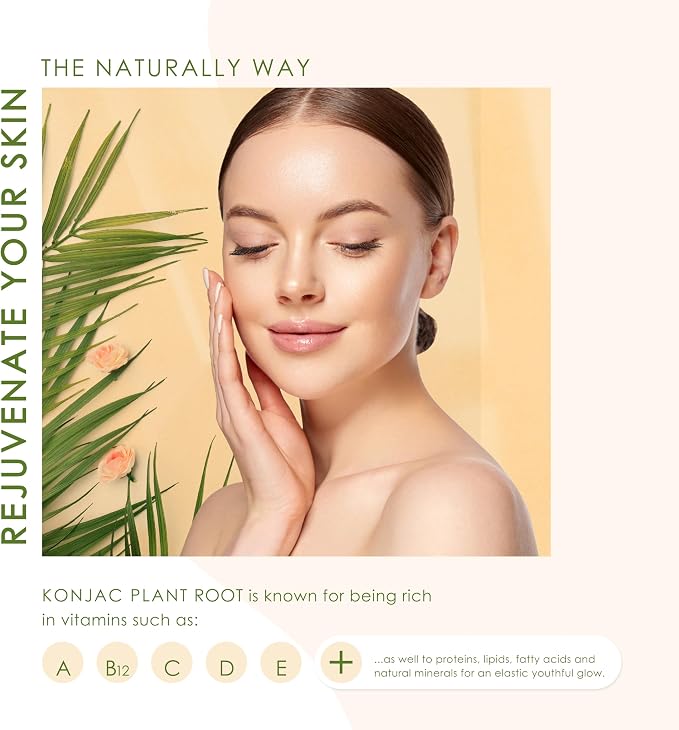 Konjac Sponge Body | Microplastic Free 100% Natural | Non-Toxic | Biodegradable - Image 5