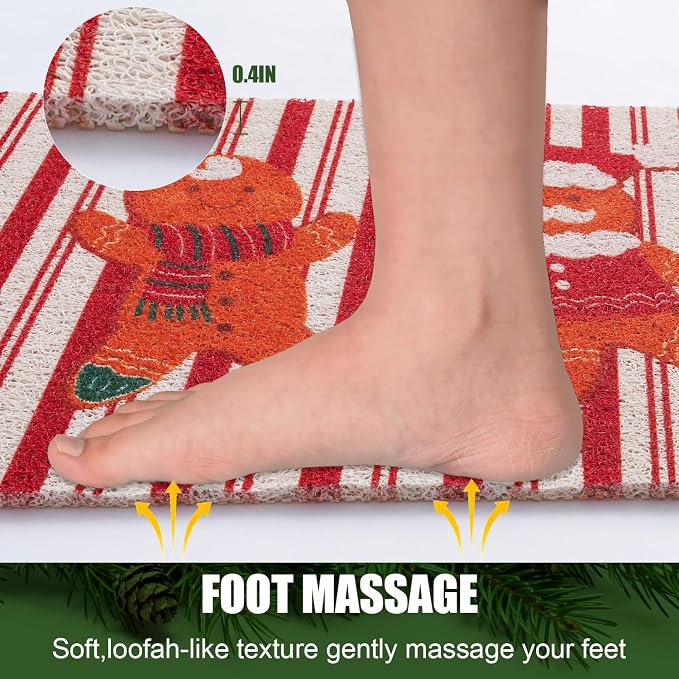 Christmas Non-Slip Bathtub Mat, Anti Slip Shower Mat, Fast Drying Bathtub Mats - Image 6