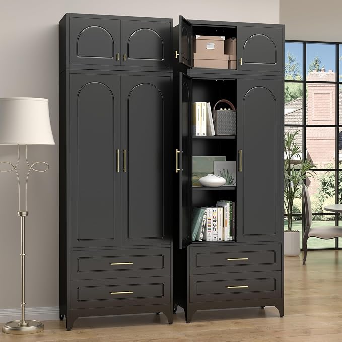 Kitchen Pantry Cabinet，90" Storage Cabinets by Steeloong