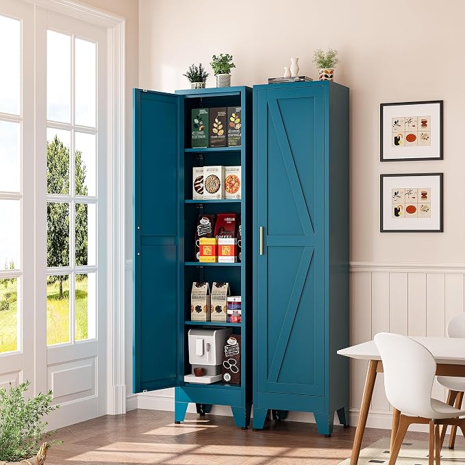 Narrow Bthroom Storage Cabinet Tall Metal Storage Cbinets - Image 2