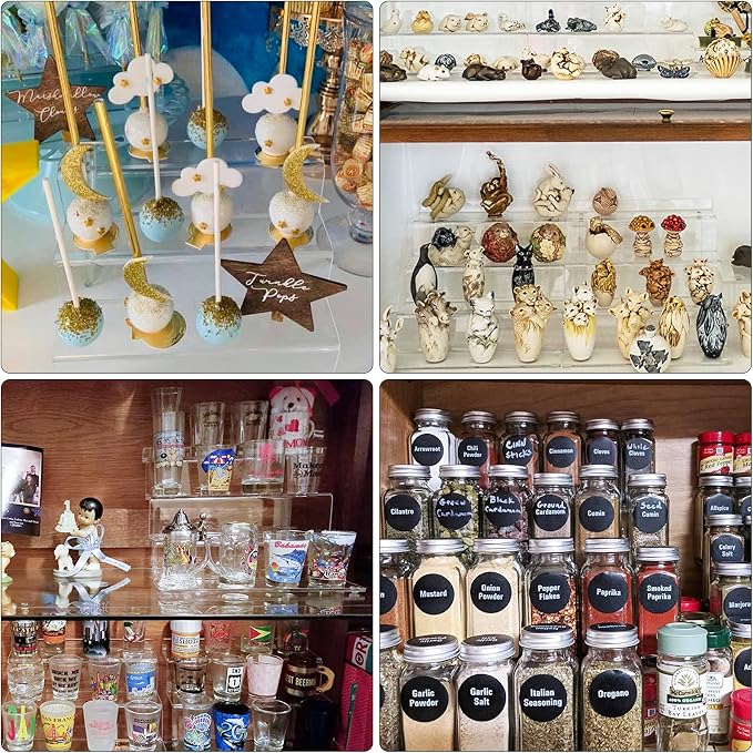12 Inch Acrylic Shelf for Perfume Organizer, 4 Tier Funko POP Shelves, Cologne - Image 7