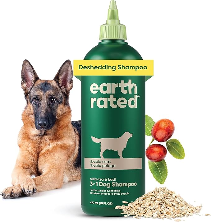 Earth Rated Hypoallergenic 3-in-1 Deshed Dog & Puppy Shampoo & Conditioner by EarthRated