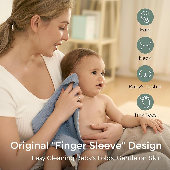 Momcozy Soft & Absorbent Baby Washcloths - Image 3