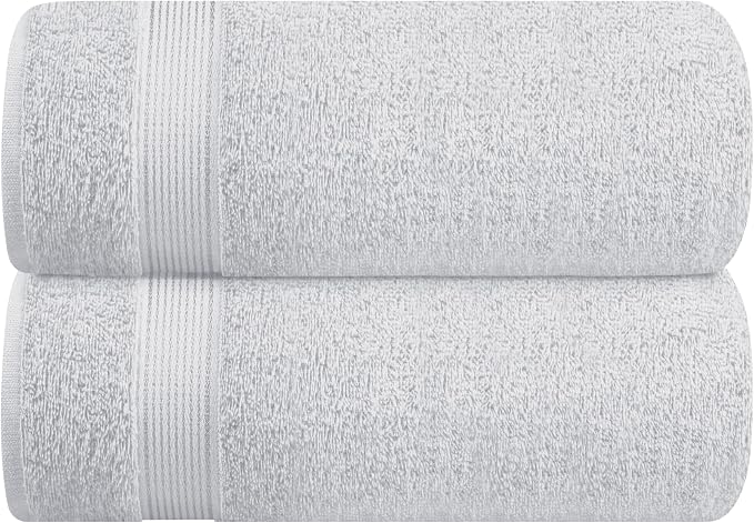 Belizzi Home Cotton 2 Pack Oversized Bath Sheet 35x70, Large Bath Sheet by Unknown