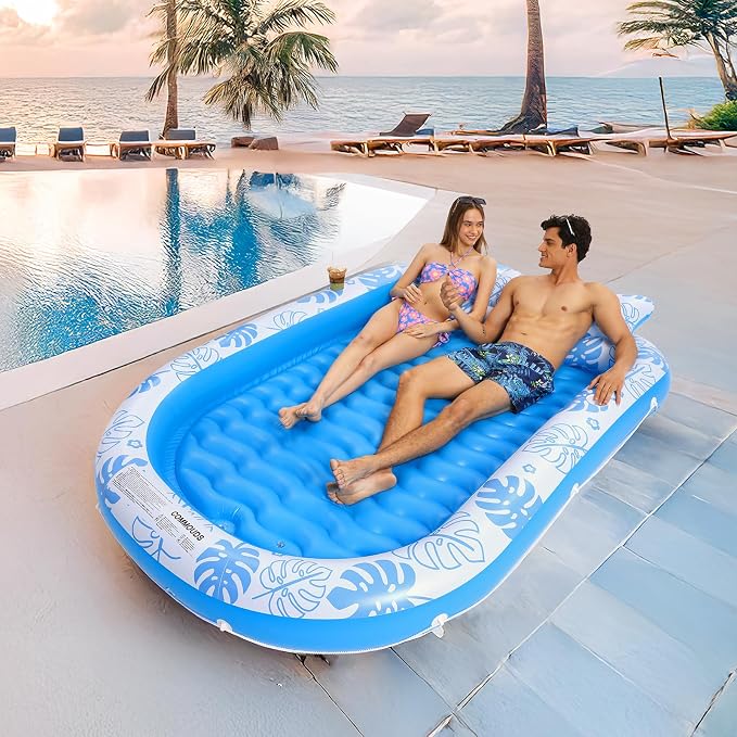 Inflatable Tanning Pool Lounger Float - Image 7