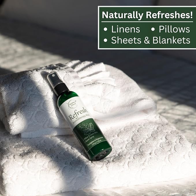 Refresh Aromatherapy Room Spray & Pillow Mist. Peppermint & Eucalyptus - Image 2