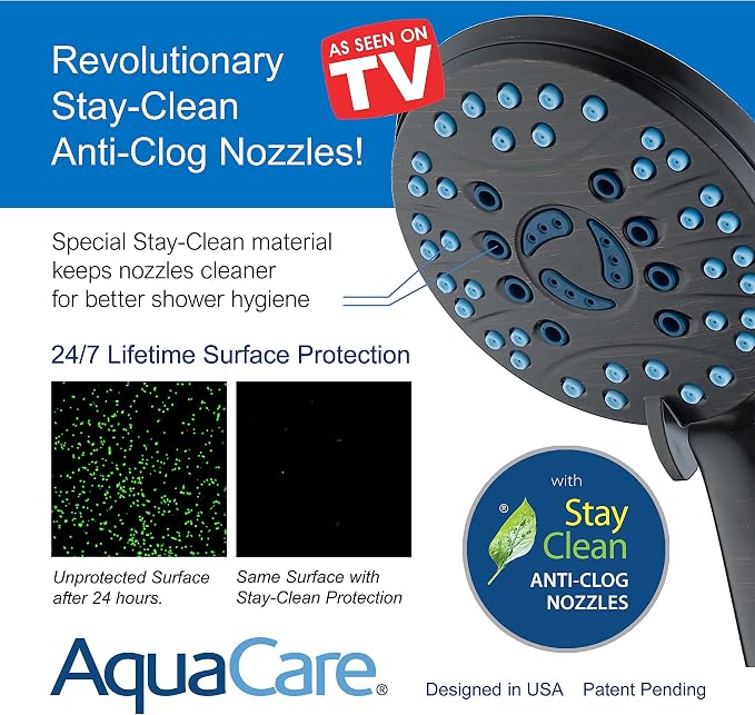 Hotel Spa AquaCare As-Seen-On-TV High Pressure Handheld & Rain 50-mode 3-way - Image 5