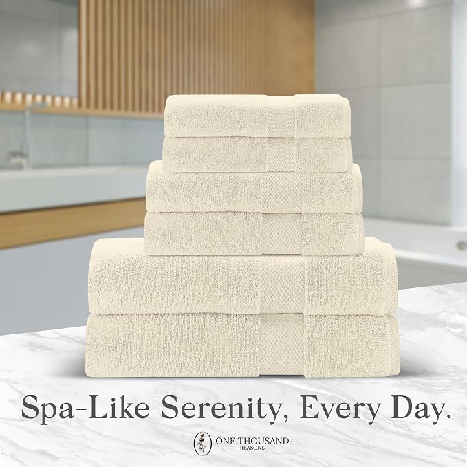 Premium Staple Cotton Bathroom Towel Set - Image 6