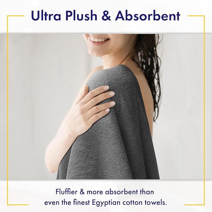 Ultra Soft & Plush Viscose from Bamboo Bath Sheets - Image 3