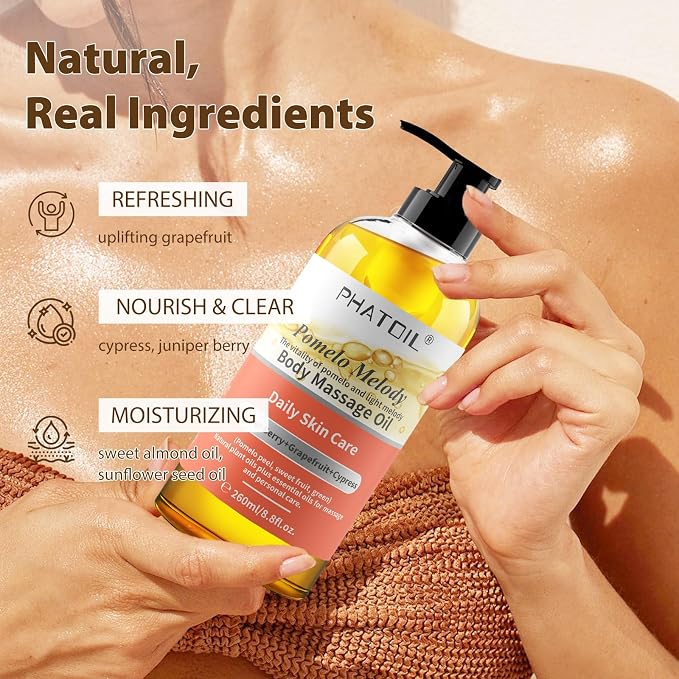PHATOIL 260ML Grapefruit Body Firming Oil - Image 4