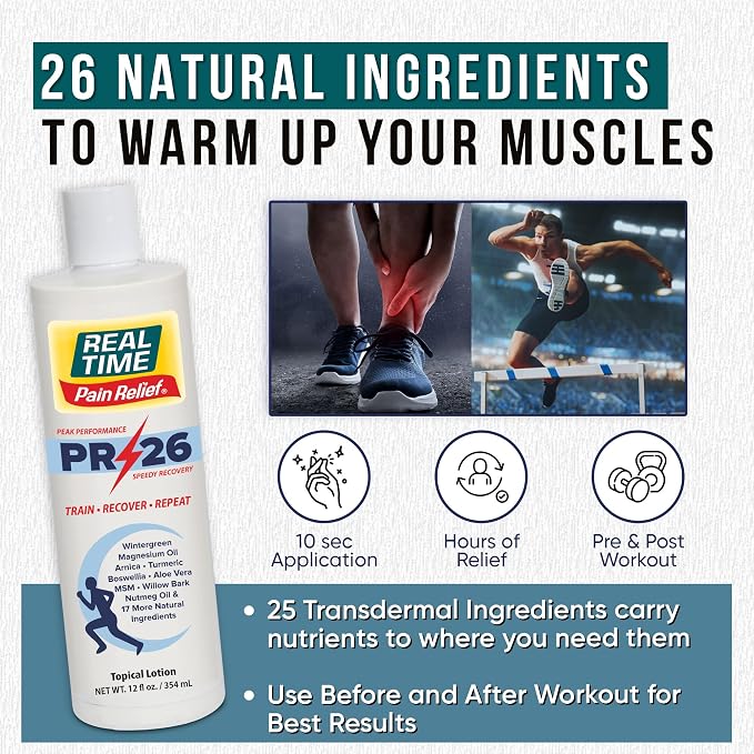 PR-26 by Real Time 12 fl oz Recovery Topical Lotion - Image 5