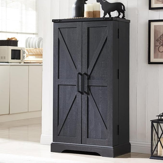 ACCOHOHO 47" Kitchen Pantry, Farmhouse Storage Cabinet by ACCOHOHO