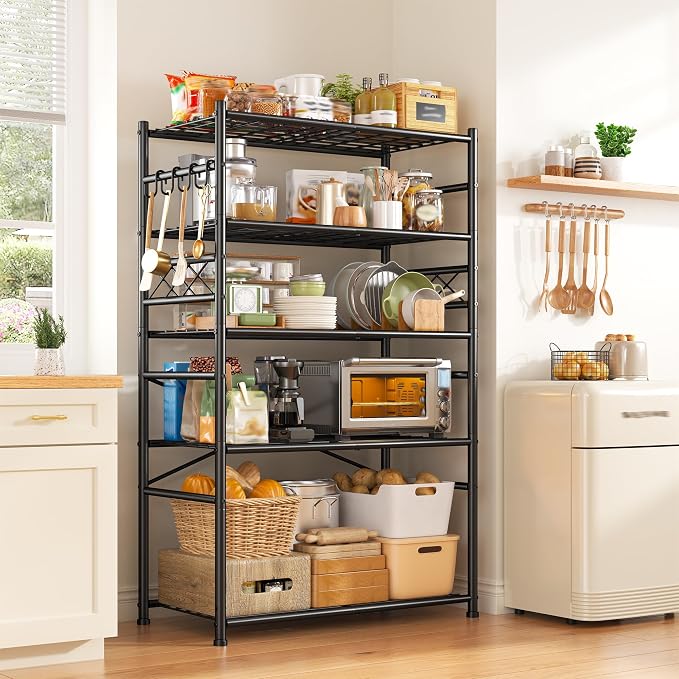 Storage Shelves 5-Tier Large Capacity Metal Shelving - Image 2