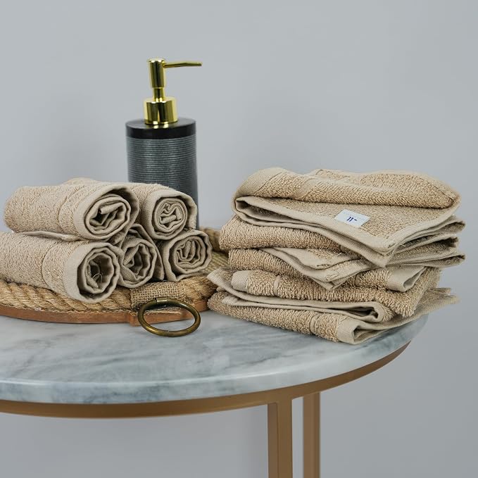 Tens Towels Pack of 24 Washcloths, 12 x 12 Inches, Lighter Weight, Quick to Dry - Image 2