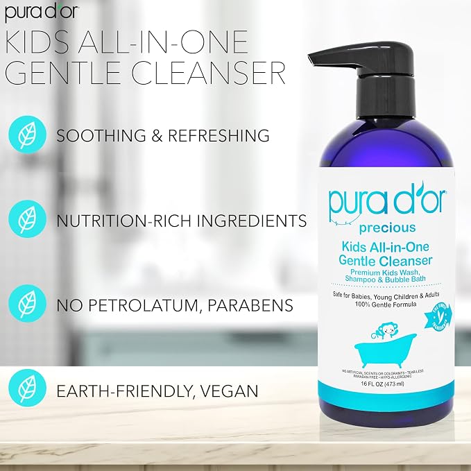 PURA D'OR Kids Wash All-in-One Gentle Cleanser - Image 2