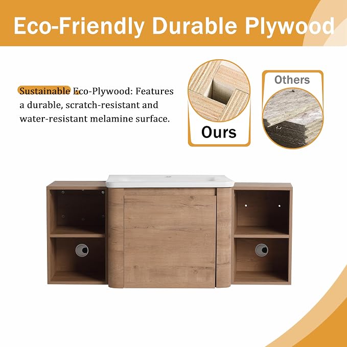 48 Inch Wall-Mounted Vanity - Image 4