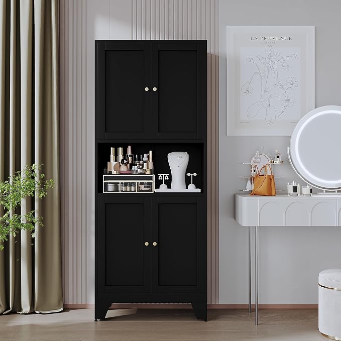 69" Tall Metal Kitchen Pantry Storage Cabinet - Image 4
