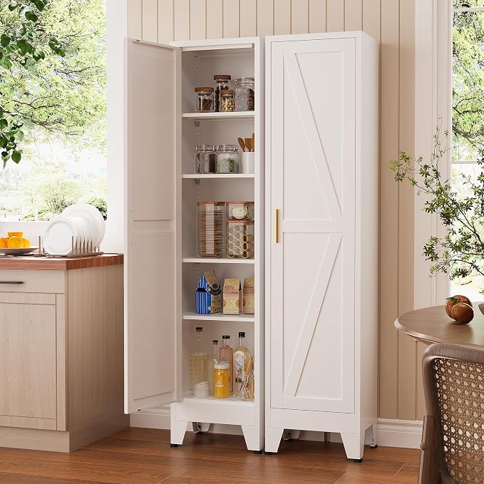 Narrow Bthroom Storage Cabinet Tall Metal Storage Cbinets - Image 8