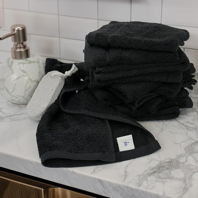 Tens Towels Pack of 60 Washcloths, 12 x 12 Inches, Lighter Weight, Quick to Dry - Image 8