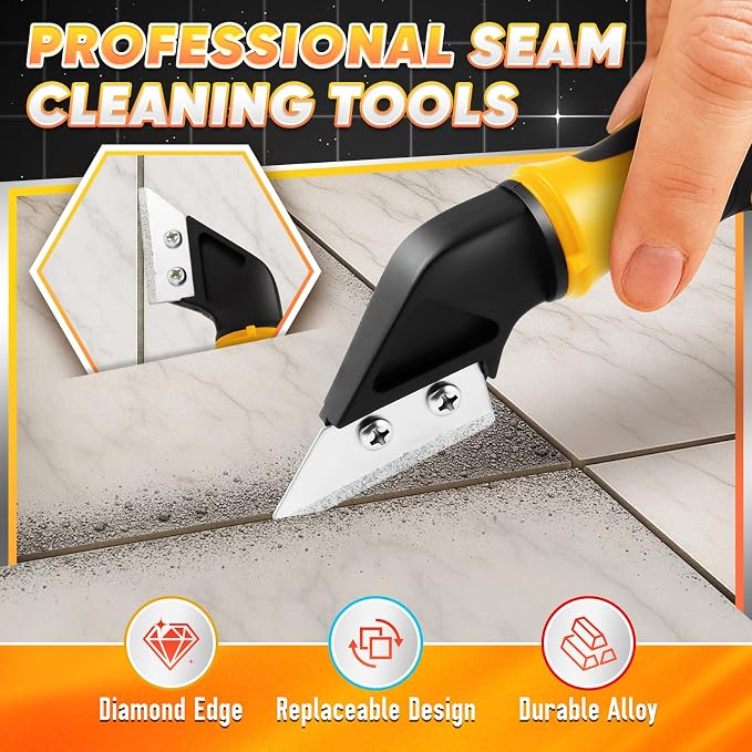 DIYSELF Caulking Tool, 4 in 1 Caulk Remover Tool - Image 3