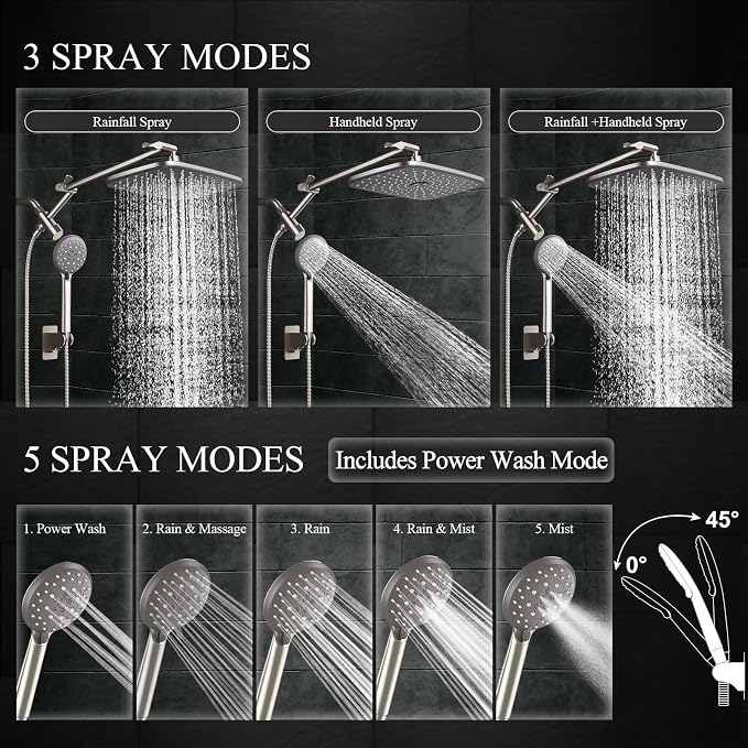 Veken 11.8" Rain Shower Head - Image 4
