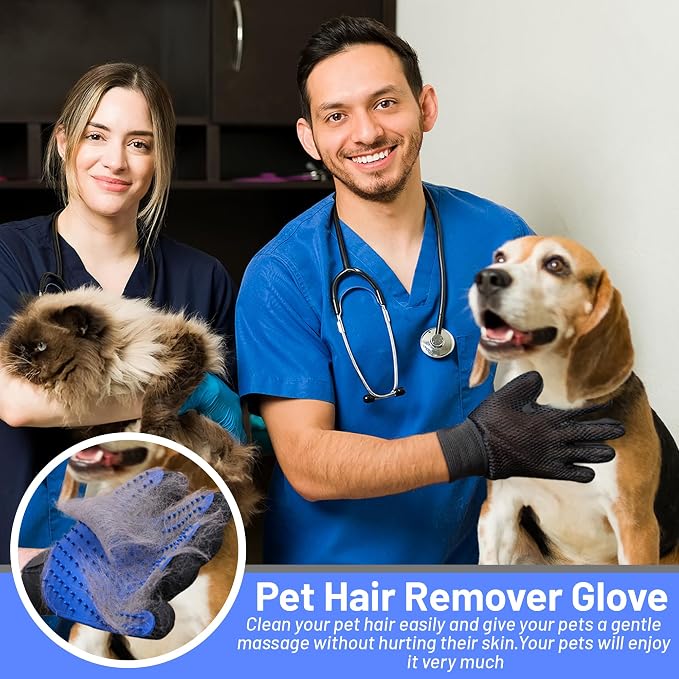 Upgrade Pet Grooming Gloves, Grooming Gloves - Image 6