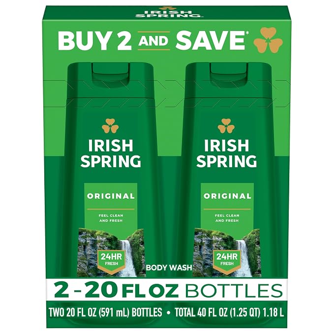 Irish Spring Original Clean Body Wash, 20 Oz, 2 Pack by IrishSpring