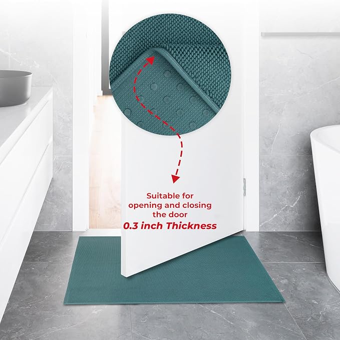 American Soft Linen Bath Rug, 20 in 34 in 100% Cotton Bath Mats Rugs - Image 7