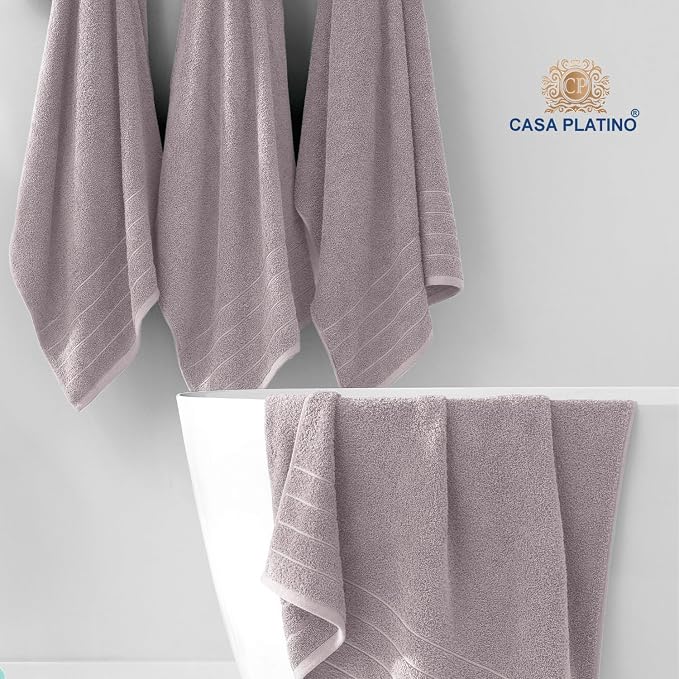Casa Platino 100% Cotton Luxury Bathroom Towel Set - Image 3