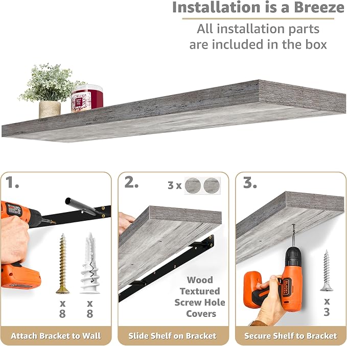 Sorbus Floating Shelves for Wall - Image 4