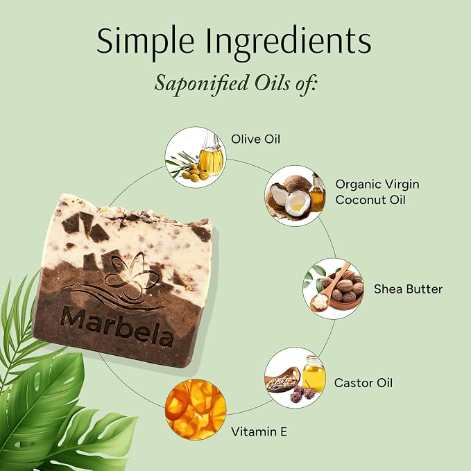 Marbela Cosmetics Chocolate Chunk Handmade Soap Bar - Image 6