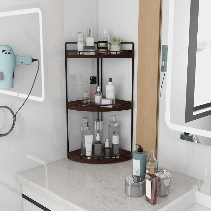 Dorhors 3-Tier Corner Bathroom Organizer Countertop - Image 2