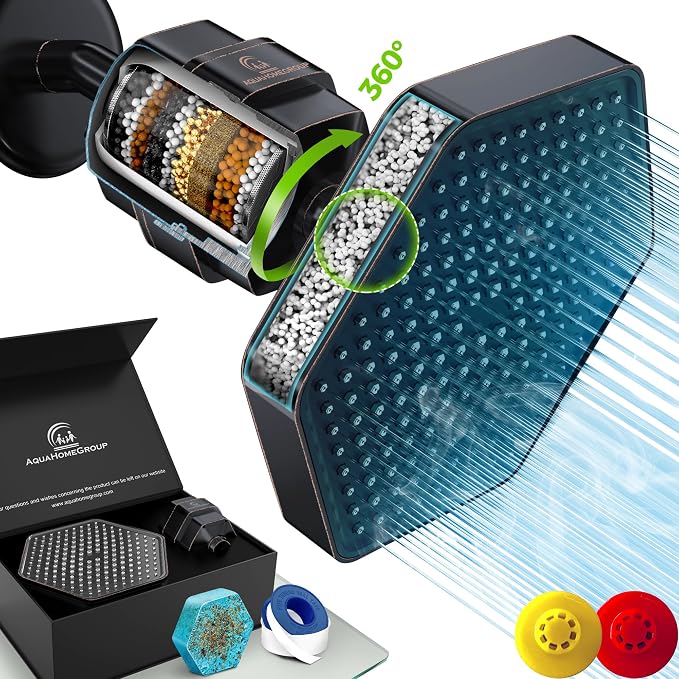 AquaHomeGroup Luxury Filtered Shower Head Set by Aquahomegroup